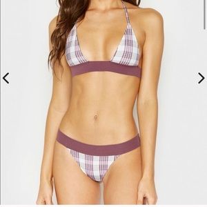 Frankies Bikinis Tartan Suit